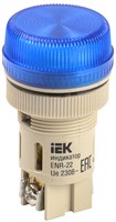 Лампа ENR-22 сигнальная d22мм синий неон/240В цилиндр IEK BLS40-ENR-K07