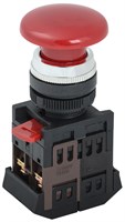 Кнопка AEА-22 "Грибок" красный d22мм 1з+1р IEK BBG30-AEA-K04