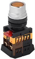 Кнопка ABLF-22 желтый d22мм неон/240В 1з+1р IEK BBT10-ABLF-K05