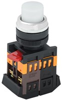 Кнопка ABLFP-22 белый d22мм неон/240В 1з+1р IEK BBT20-ABLFP-K01