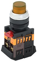 Кнопка ABLFP-22 желтый d22мм неон/240В 1з+1р IEK BBT20-ABLFP-K05