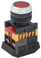 Кнопка ABLFS-22 красный d22мм неон/240В 1з+1р IEK BBT30-ABLFS-K04