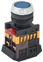 Кнопка ABLFS-22 синий d22мм неон/240В 1з+1р IEK BBT30-ABLFS-K07