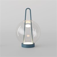 Настольный светодиодный светильник со стеклянным плафоном 80507/1 синий a069348