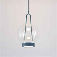 Подвесной светодиодный светильник со стеклянным плафоном 50267/1 LED синий a069345