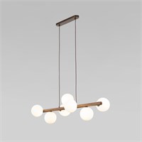 Подвесной светильник со стеклянными плафонами 10272 Estera Wood a068335