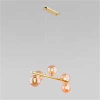 Подвесной светильник со стеклянными плафонами 4549 Estera Gold a065195
