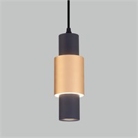 Подвесной светодиодный светильник 50204/1 LED черный/матовое золото a051714
