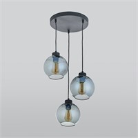 Подвесной светильник со стеклянными плафонами 2819 Cubus Graphite a049305