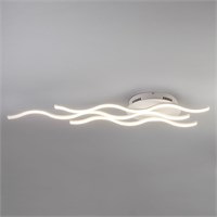 Потолочный волнообразный LED светильник 90090/3 белый 00000084014