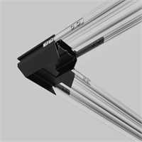 Basic System Коннектор угловой для монтажа в натяжной потолок однофазного шинопровода черный 85235/00 a070480