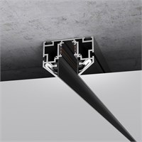 Slim Magnetic Шинопровод в натяжной потолок с декоративными вставками черный 2м 85204/00 a067412
