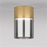 Светильник потолочный светодиодный 10W 4000К латунь/дымчатый 25047/LED a064708