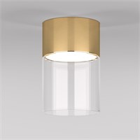 Светильник потолочный светодиодный 10W 4000К латунь/прозрачный 25047/LED a064707