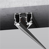 Шинопровод в натяжной потолок черный 2 м Slim Magnetic 85123/00 a062150