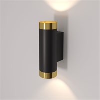 Светильник настенный Poli MRL 1016 черный/золото a058982
