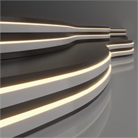 Светодиодный гибкий неон 24 В 10 Вт/м 120 Led/м 2835 IP65, теплый белый 3300K, 5м 24V 10W 120Led 2835 IP65 a056258