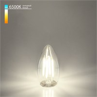 Филаментная светодиодная лампа &quot;Свеча&quot; C35 9W 6500K E27 прозрачная BLE2759 a056256