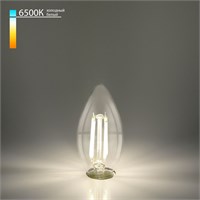 Филаментная светодиодная лампа &quot;Свеча&quot; C35 9W 6500K E14 прозрачная BLE1440 a056251