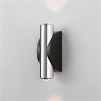 Настенный светодиодный светильник Steel LED черный/сталь 40109/LED чёрный/сталь a055629