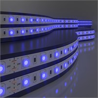 Светодиодная лента 24 В 14,4 Вт/м 60 Led/м 5050 IP65, синий, 5 м Лента светодиодная 24V 14,4W 60Led 5050 IP65 синий, 5м a052976