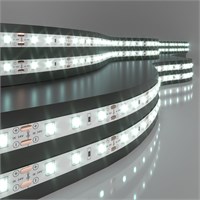 Светодиодная лента 24 В 4,8 Вт/м 60 Led/м 2835 IP20, холодный белый 6500K, 5 м Лента светодиодная 24V 4,8W 60Led 2835 IP20 холодный белый, 5м a052955