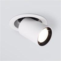 Встраиваемый точечный светодиодный светильник 9917 LED 10W 4200K белый матовый a052448