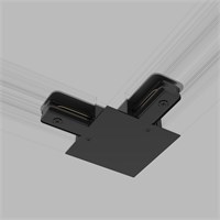Коннектор угловой для однофазного встраиваемого шинопровода черный TRCM-1-1-L-BK a049560