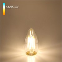 Филаментная светодиодная лампа &quot;Свеча&quot; C35 7W 4200K E27 (C35 прозрачный) BLE2736 a048673