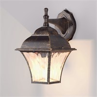 Уличный настенный светильник Apus D черное золото IP33 GL 1009D a043112