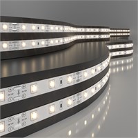 Светодиодная лента 12 В 4,8 Вт/м 60 Led/м 2835 IP20, теплый белый 3300К, 5 м Лента светодиодная 12V 4,8W 60Led 2835 IP20 теплый белый, 5м a040995