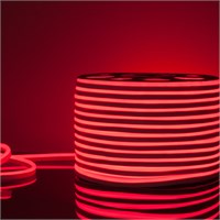 Светодиодный гибкий неон 220 В 9.6 Вт/м 120 Led/м 2835 IP67, односторонний красный, 50 м Гибкий неон 220V 9,6W 120Led 2835 IP67 односторонний красный, 50м a040595