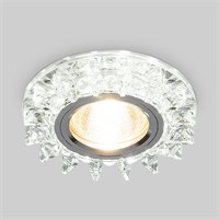 Точечный светильник с LED подсветкой 6037 MR16  SL зеркальный/серебро a031519