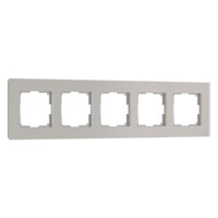 W0053117/ Рамка на 5 постов Senso (дымчатый, стекло soft-touch) W0053117 a069971