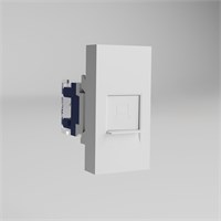 W1281101/ Модульная розетка Ethernet RJ-45 6 cat. 22,5*45 (белый) W1281101 a069369