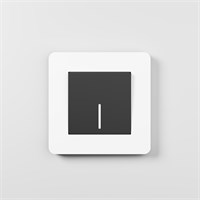 W0013068/ Рамка на 1 пост Split (белый/черный, soft-touch) W0013068 a067988