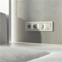 Рамка на 4 поста Split (дымчатый/белый, soft-touch) W0043067 a067264