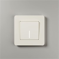 W0013066/ Рамка на 1 пост Split (айвори/белый,  soft-touch) W0013066 a067251