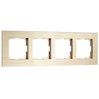 Рамка из металла на 4 поста АluMax шампань алюминий W0043511 a066336