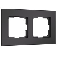 Рамка из стекла на 2 поста Senso черный soft-touch W0023108 a064573