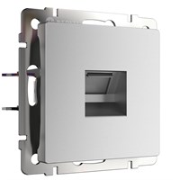 Розетка Ethernet RJ-45 (серебряный матовый) W1181065 a063620