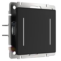 Сенсорный выключатель двухклавишный с подсветкой (черный) W4522008 a063602