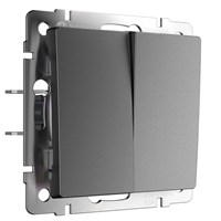 Выключатель двухклавишный (графит матовый) W1120064 a063098