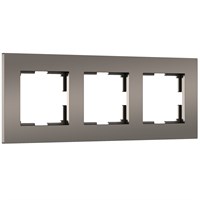 Рамка из поликарбоната на 3 поста Slab бронза софт W0032963 a062814