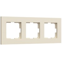 Рамка из поликарбоната на 3 поста Slab айвори софт W0032962 a062808