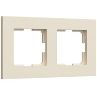 Рамка из поликарбоната на 2 поста Slab айвори софт W0022962 a062806