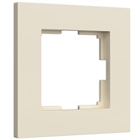 Рамка из поликарбоната на 1 пост Slab айвори софт W0012962 a062805