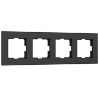 Рамка из поликарбоната на 4 поста Slab черный софт W0042908 a062802