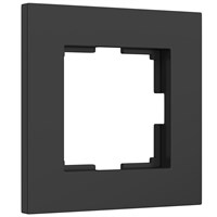 Рамка из поликарбоната на 1 пост Slab черный софт W0012908 a062799