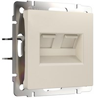Розетка двойная Ethernet RJ-45 (айвори матовый) W1181162 a062429